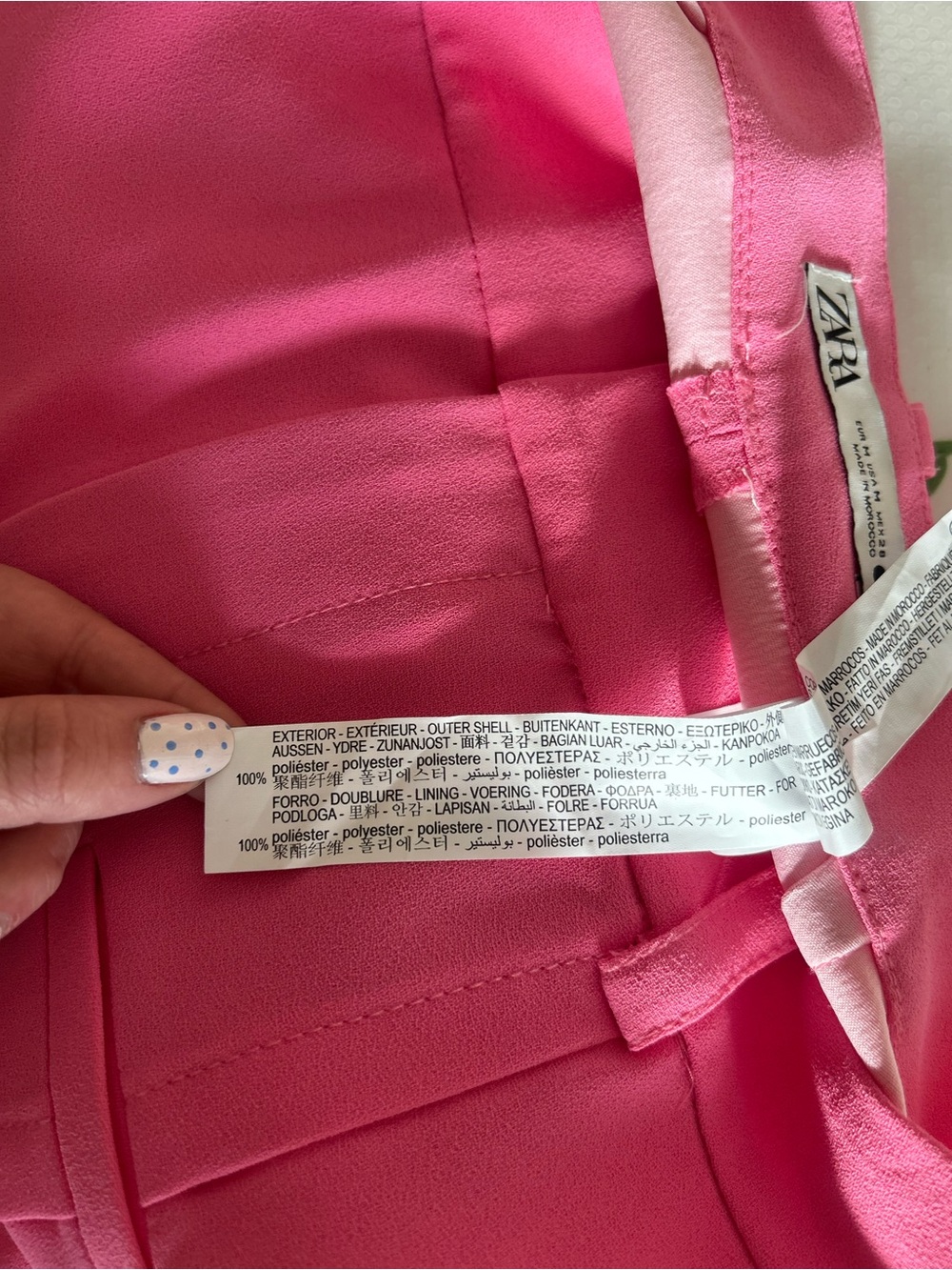 Zara Bright Pink High-Waist Tailored Shorts Size M Summer Preppy Barbie - Picture 10 of 10